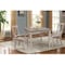 International Concepts Square 36X36 Dining Table with 2 X-Back Side Chairs, Washed Gray Taupe, 36 in W, 36 in L, 30 in H K09-3636-C613-2 - alternate 2